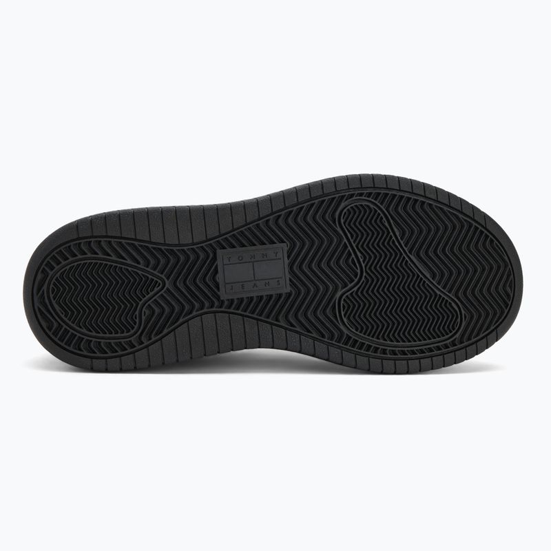 Buty damskie Tommy Jeans Retro Basket Flatform Ess triple black 4