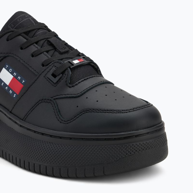 Buty damskie Tommy Jeans Retro Basket Flatform Ess triple black 7