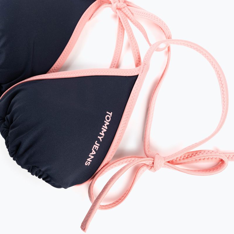 Góra od stroju kąpielowego Tommy Jeans Triangle RP dark night navy 3