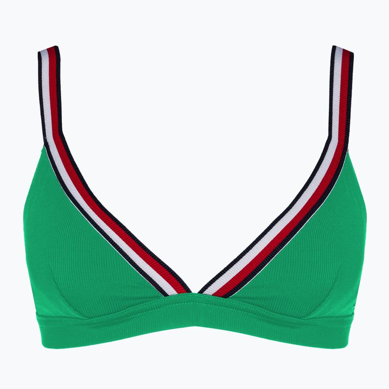 Góra od stroju kąpielowego Tommy Hilfiger Triangle Rp olympic green