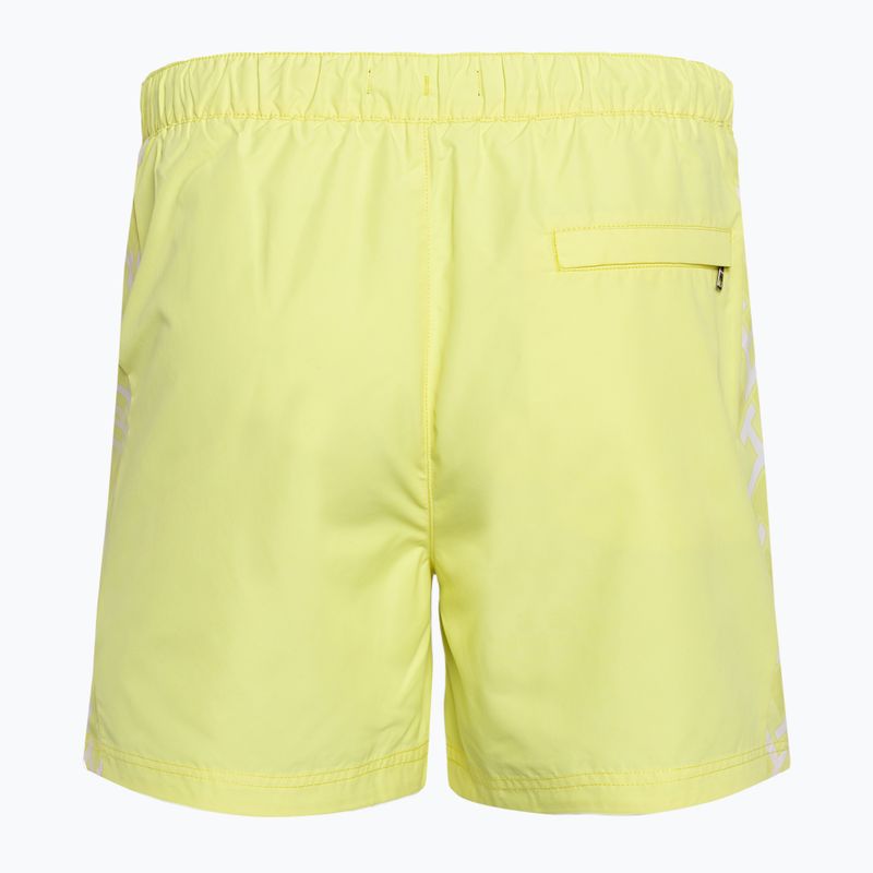 Szorty kąpielowe męskie Tommy Hilfiger SF Medium Drawstring Print reactive monogram yellow tulip 2