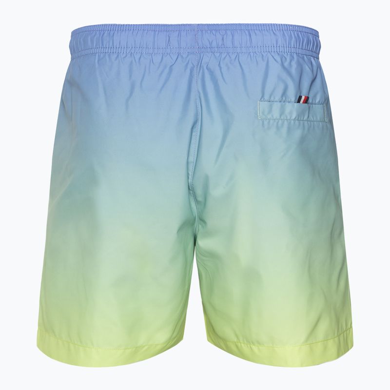 Szorty kąpielowe męskie Tommy Hilfiger Medium Drawstring Print ombre blue spell/yellow tulip 2