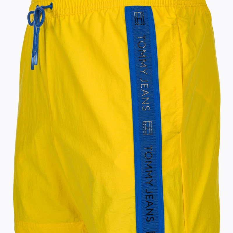 Szorty kąpielowe męskie Tommy Jeans SF Medium Drawstring Side Tape vivid yellow 3