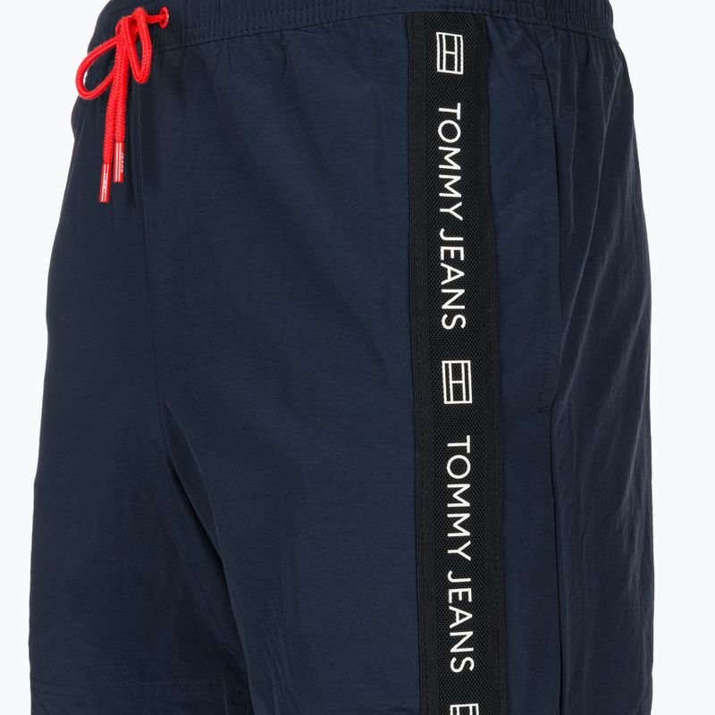 Szorty kąpielowe męskie Tommy Jeans SF Medium Drawstring Side Tape dark night navy 3