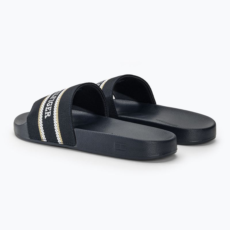 Klapki damskie Tommy Hilfiger Poolslide With Webbing space blue 3