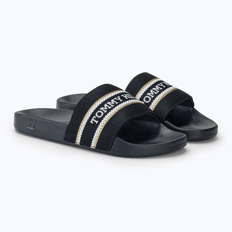 Klapki damskie Tommy Hilfiger Poolslide With Webbing space blue 4