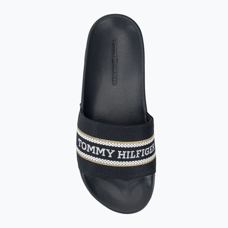 Klapki damskie Tommy Hilfiger Poolslide With Webbing space blue 6