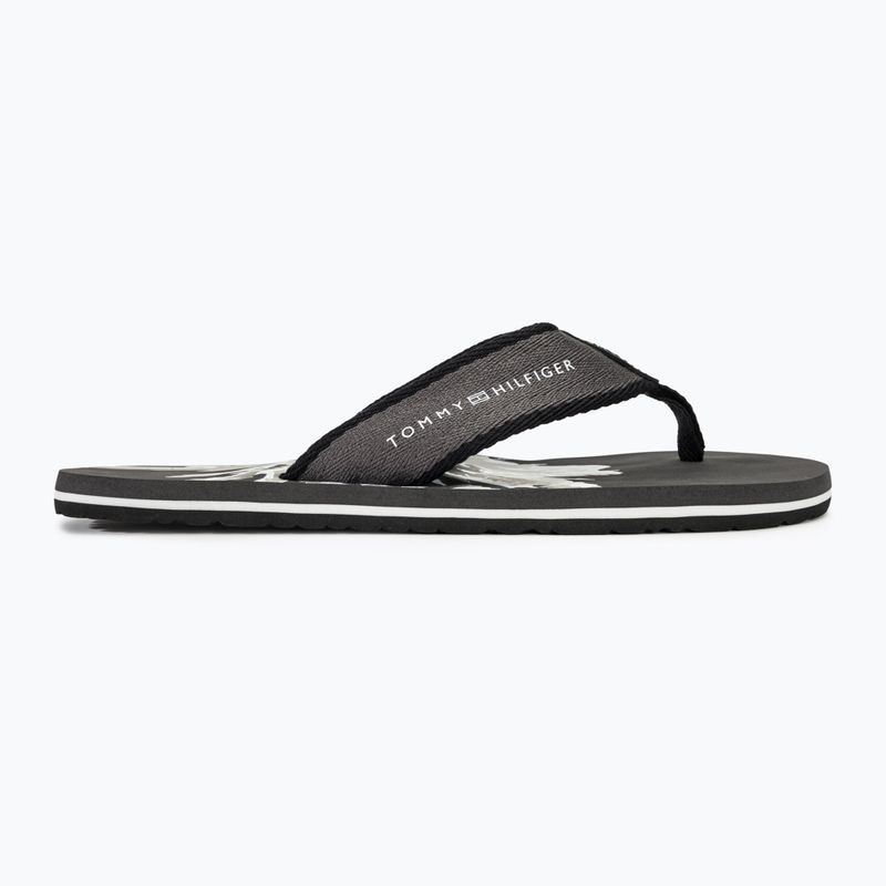 Japonki męskie Tommy Hilfiger Palm Print Beach Sandal dark ash 2