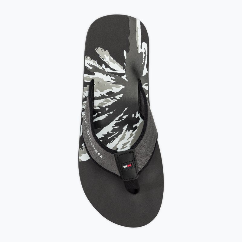 Japonki męskie Tommy Hilfiger Palm Print Beach Sandal dark ash 5