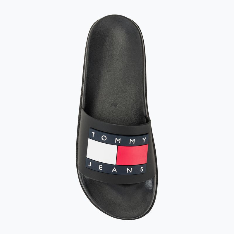 Klapki damskie Tommy Jeans Elevated Flatform Slide black 6