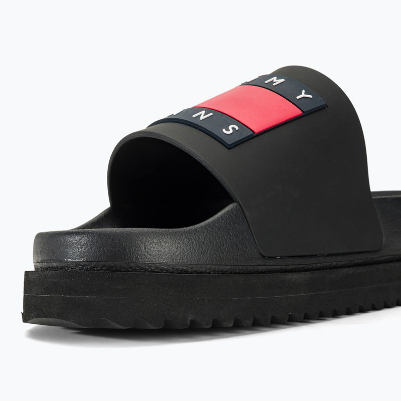 Klapki damskie Tommy Jeans Elevated Flatform Slide black 8