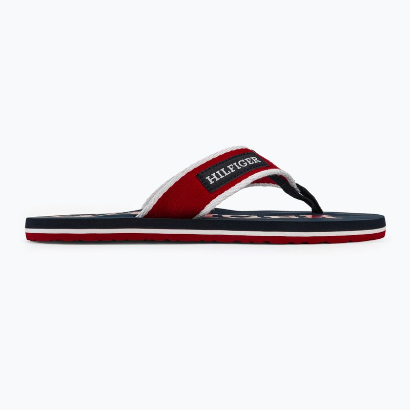 Japonki męskie Tommy Hilfiger Patch Beach Sandal primary red 2