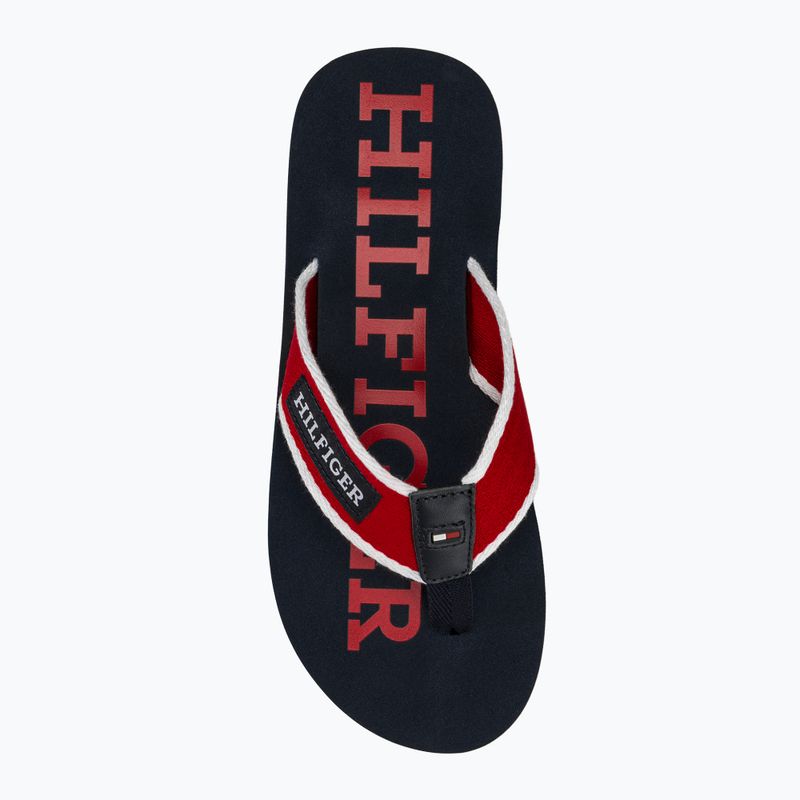 Japonki męskie Tommy Hilfiger Patch Beach Sandal primary red 5