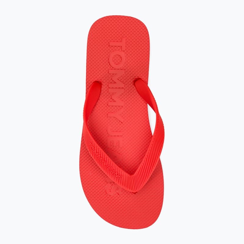 Japonki męskie Tommy Jeans Beach Flip Flop deep crimson 6