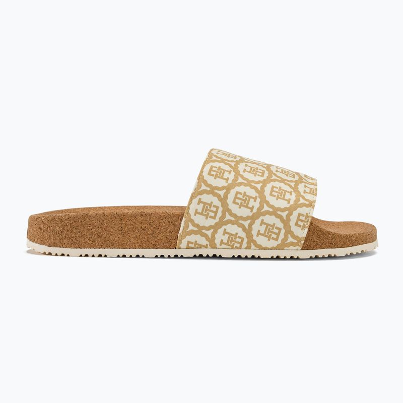 Klapki damskie Tommy Hilfiger Emblem Cork Slide calico 2
