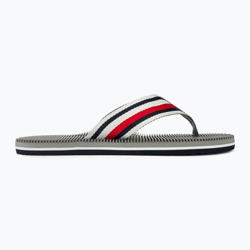 Japonki męskie Tommy Hilfiger Massage Footbed Oly Beach Sandal antique silver 2