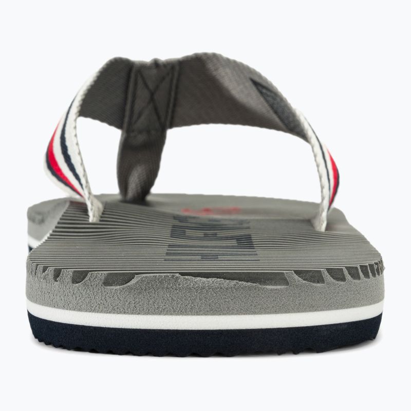 Japonki męskie Tommy Hilfiger Massage Footbed Oly Beach Sandal antique silver 6