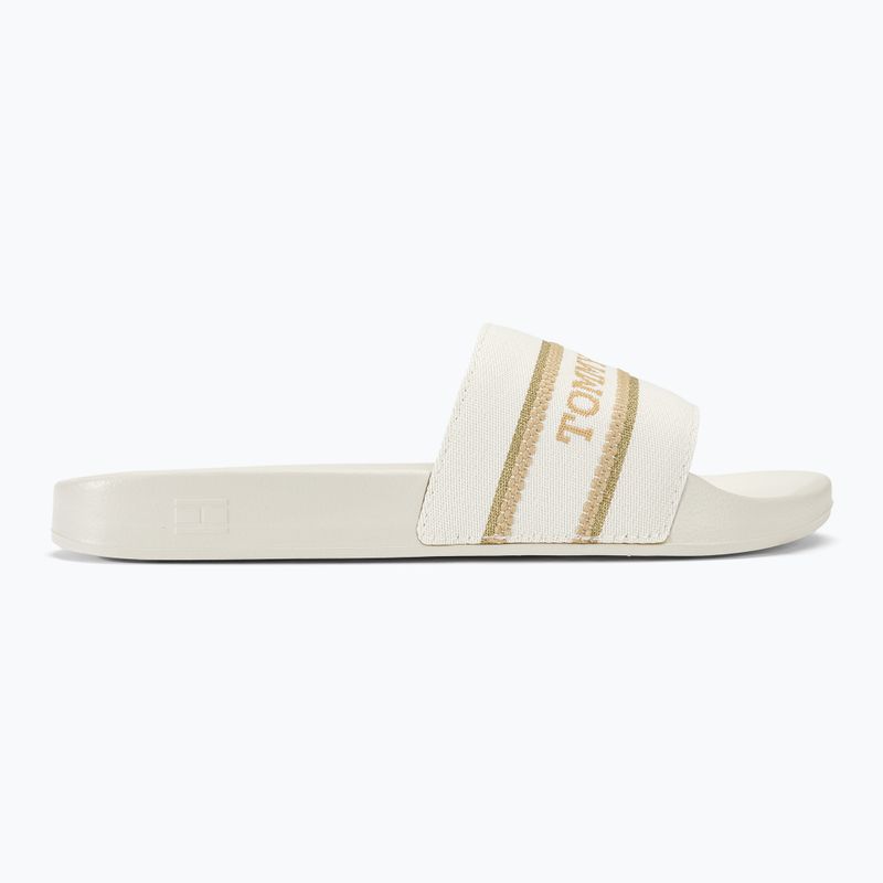 Klapki damskie Tommy Hilfiger Poolslide With Webbing ecru 2