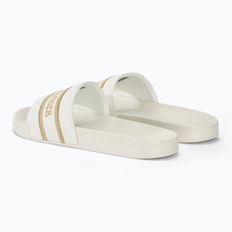 Klapki damskie Tommy Hilfiger Poolslide With Webbing ecru 3