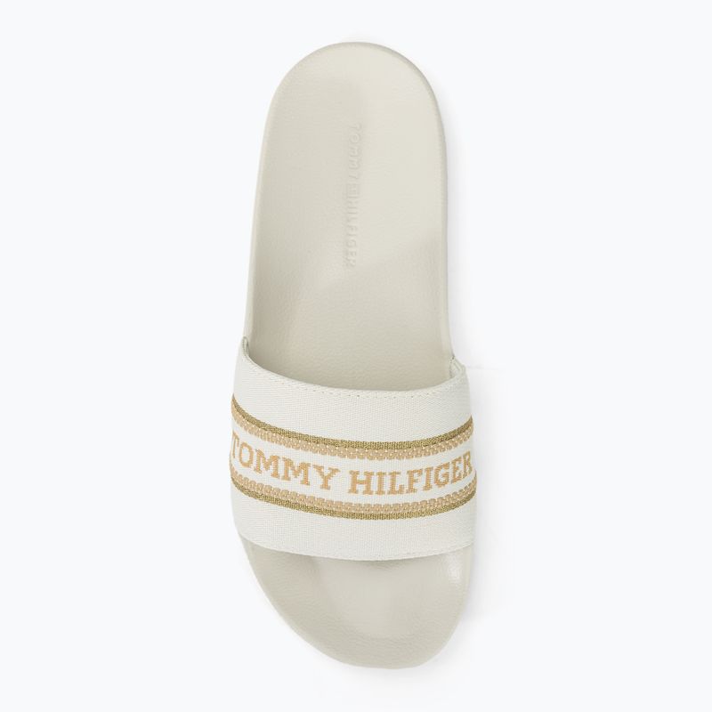 Klapki damskie Tommy Hilfiger Poolslide With Webbing ecru 6