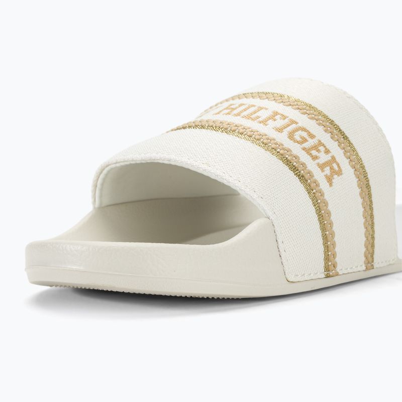 Klapki damskie Tommy Hilfiger Poolslide With Webbing ecru 8
