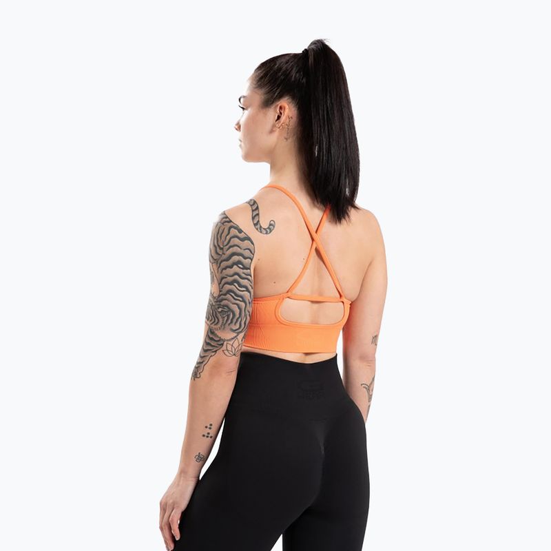 Biustonosz treningowy Gorilla Wear Olivia Sports Bra orange 3