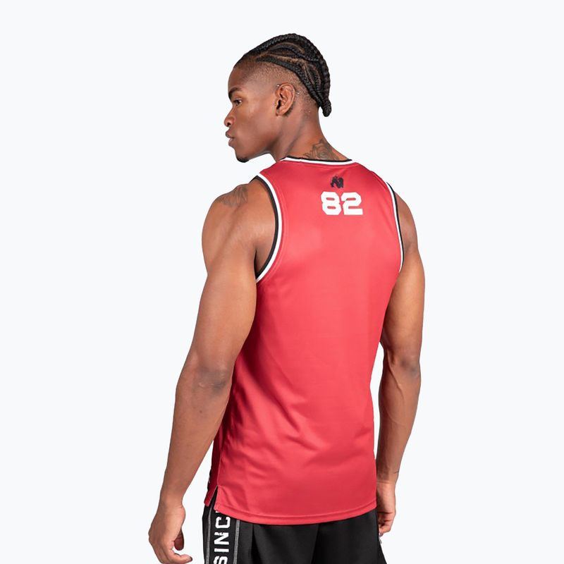 Tank top treningowy męski Gorilla Wear Keene red/black 4