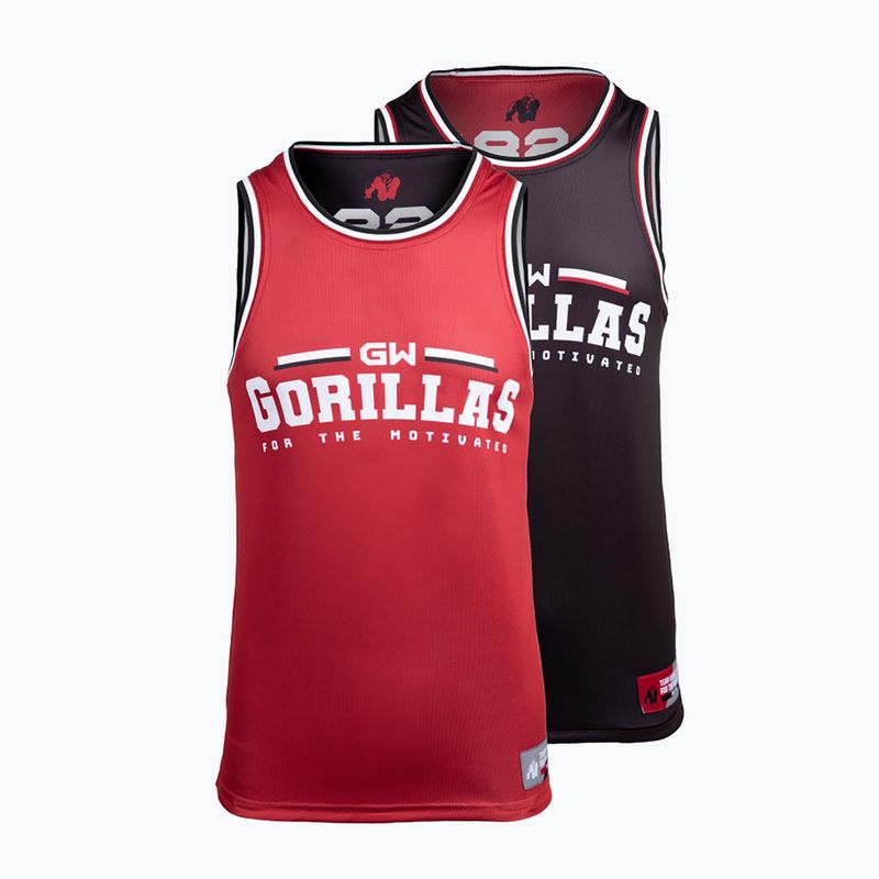 Tank top treningowy męski Gorilla Wear Keene red/black 11