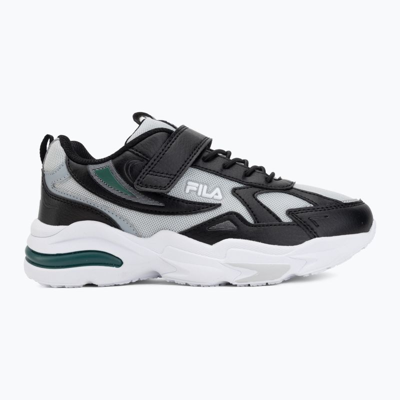 Buty dziecięce FILA Madrun Velcro black/posy green 2