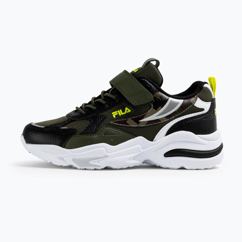 Buty dziecięce FILA Madrun Velcro olive night