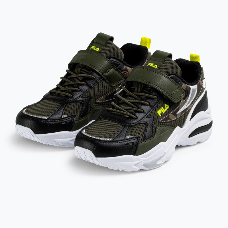 Buty dziecięce FILA Madrun Velcro olive night 2