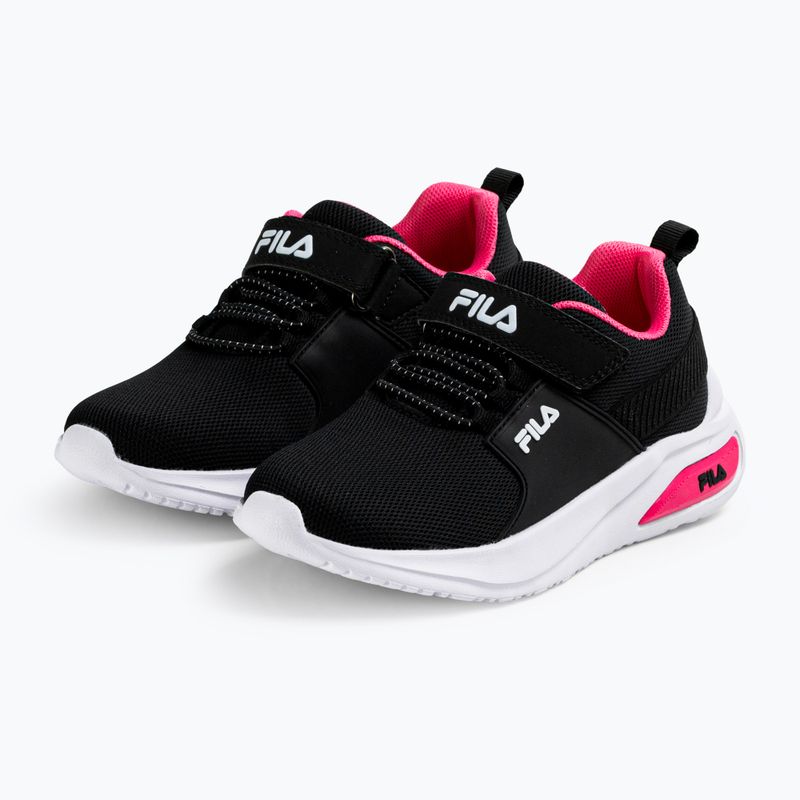 Buty dziecięce FILA Madrun Velcro black/sangria sunset 2