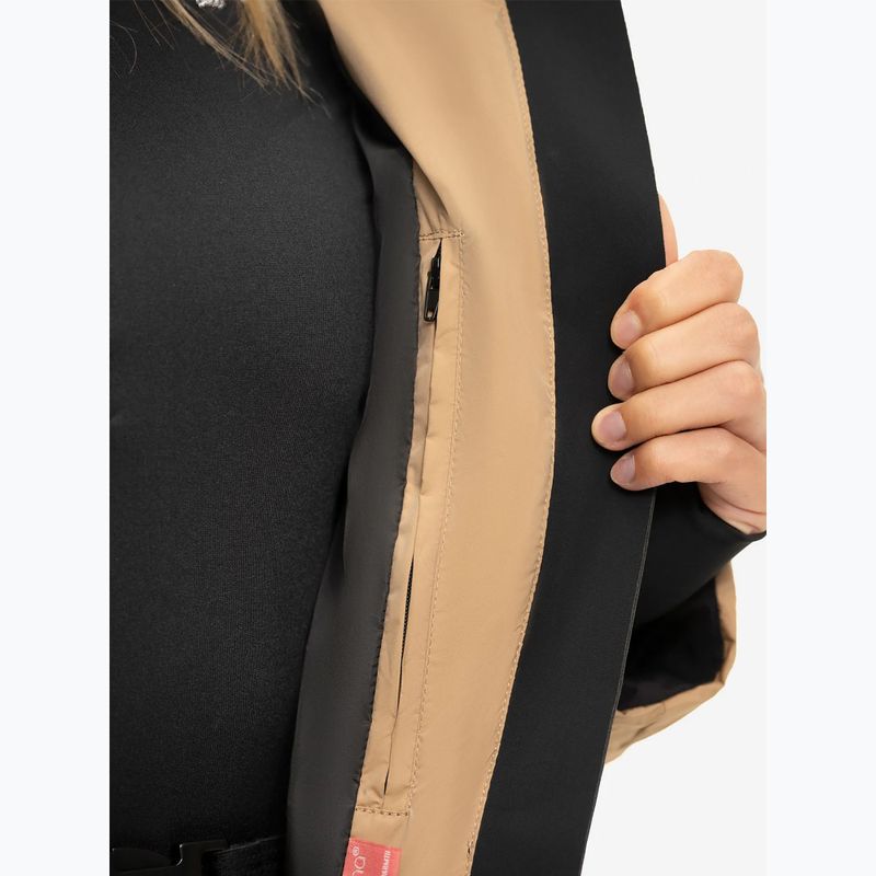 Kurtka narciarska damska Nikkie Nateland Contrast hummus 3