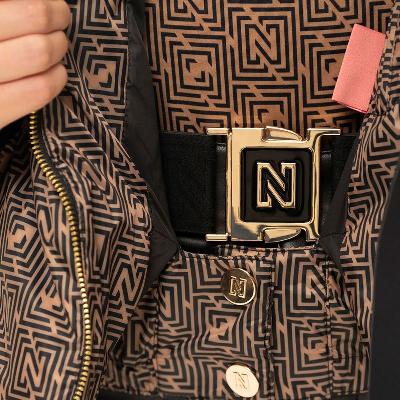 Kurtka narciarska damska Nikkie Newport Logo camel 5