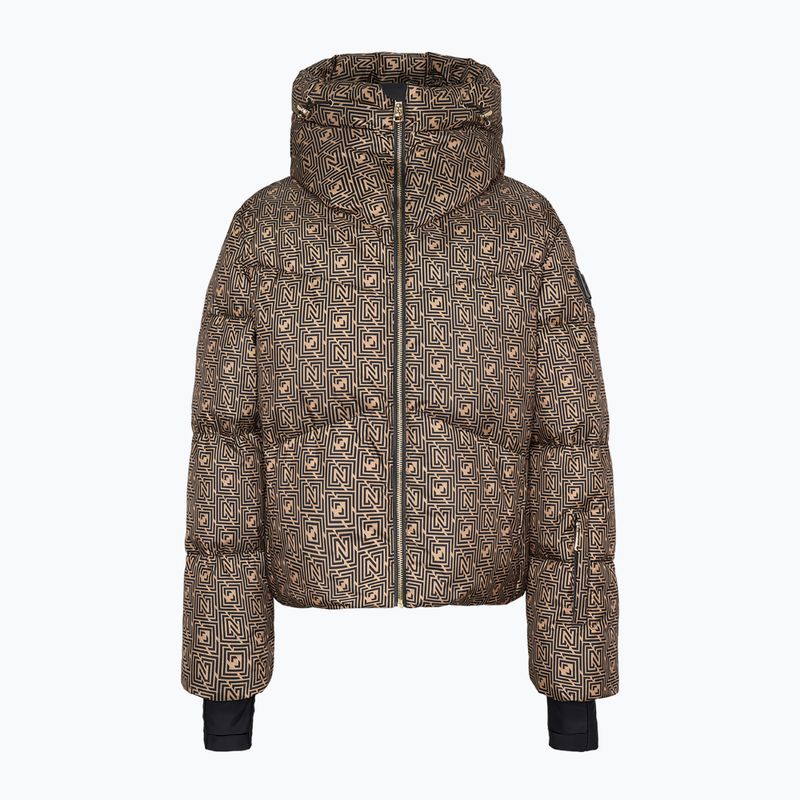 Kurtka narciarska damska Nikkie Newport Logo camel 6