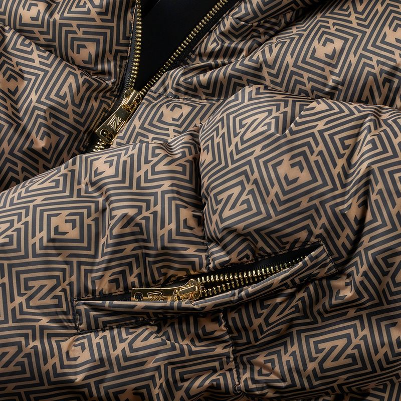 Kurtka narciarska damska Nikkie Newport Logo camel 7