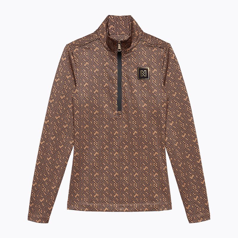 Bluza narciarska damska Nikkie Nantes Logo Ski Pully camel 3