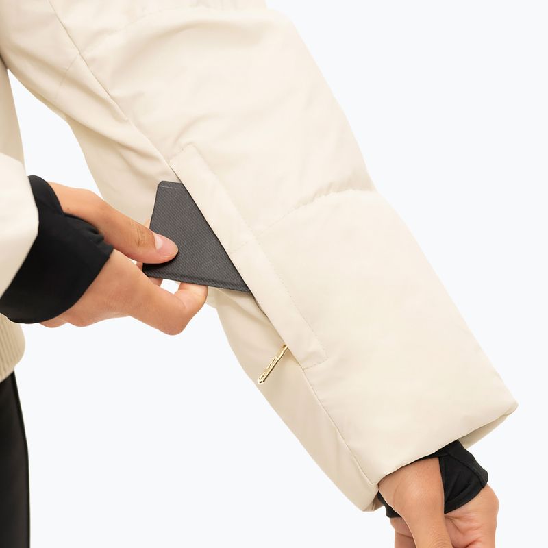 Kurtka narciarska damska Nikkie Numa Glitter cream 3