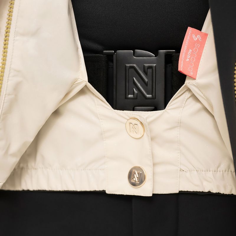 Kurtka narciarska damska Nikkie Numa Glitter cream 5