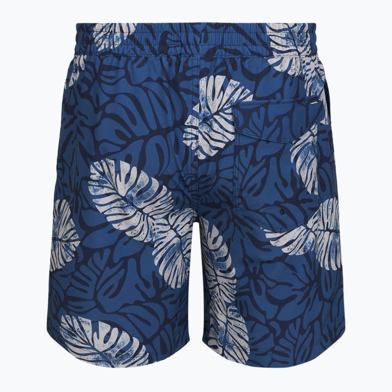 Szorty kąpielowe męskie Hurley Dypsis Leaves Volley Swim Short Navy 2