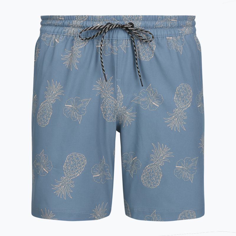 Szorty kąpielowe męskie Hurley Pineapple Volley Swim Short Blue/Brown