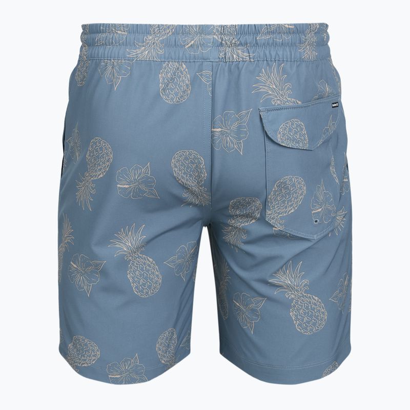Szorty kąpielowe męskie Hurley Pineapple Volley Swim Short Blue/Brown 2