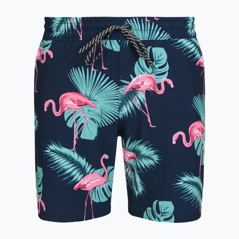 Szorty kąpielowe męskie Hurley Flamingo Volley Swim Hort Navy