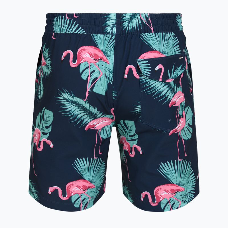 Szorty kąpielowe męskie Hurley Flamingo Volley Swim Hort Navy 2
