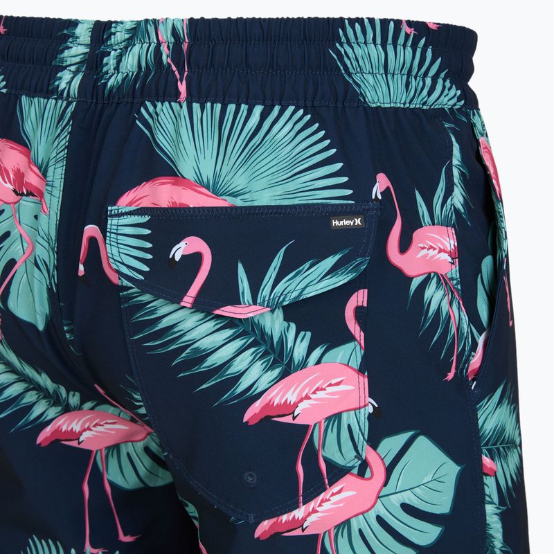 Szorty kąpielowe męskie Hurley Flamingo Volley Swim Hort Navy 4