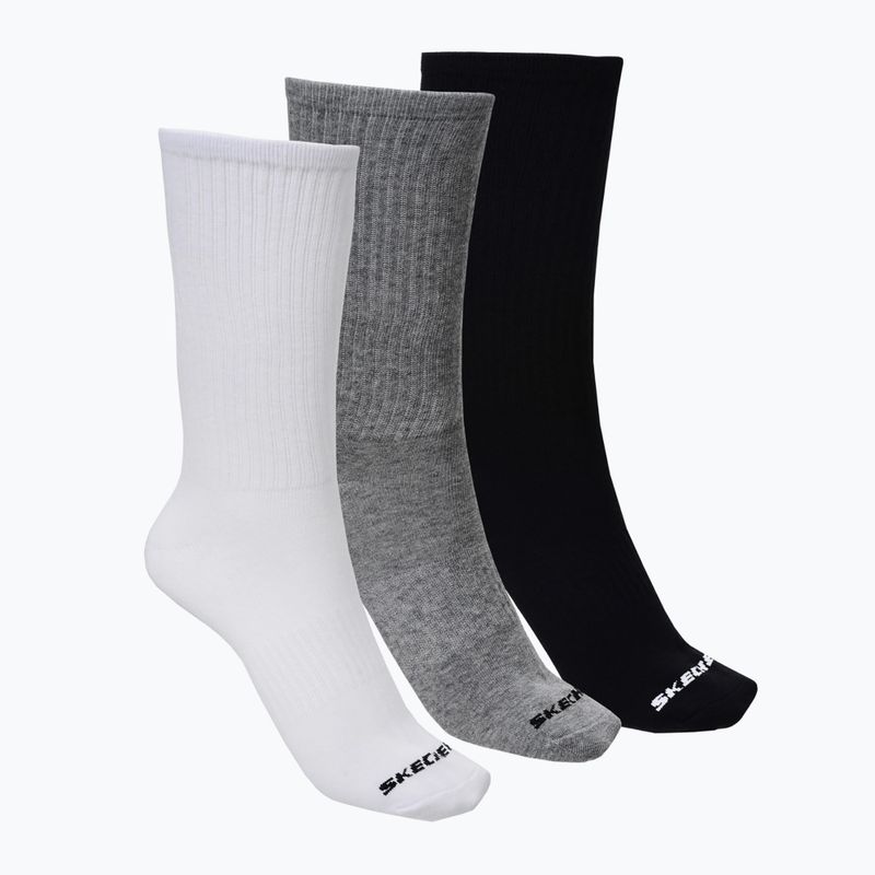 Skarpety SKECHERS Non Tery Crew Arch Support 3 pack white/black
