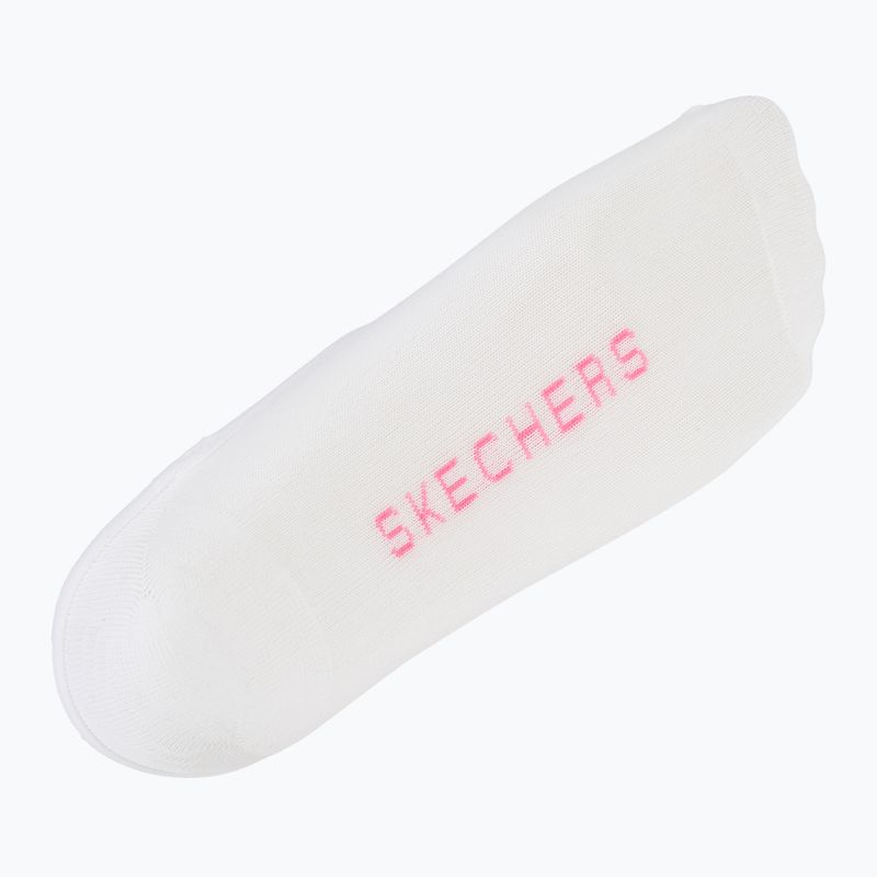 Skarpety damskie SKECHERS Non Terry No Show Liner 3 pary white/purple 7
