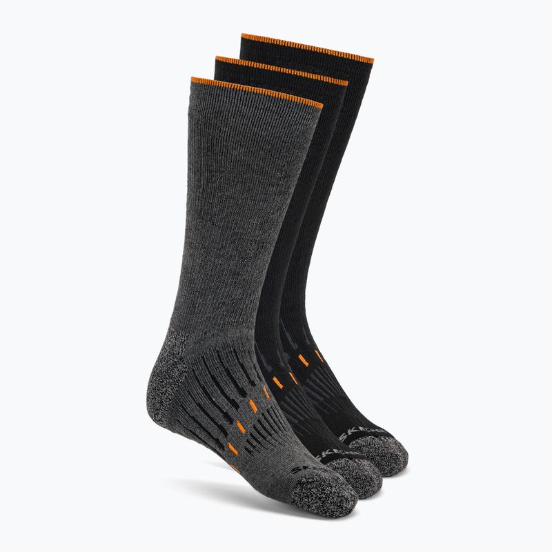 Skarpety SKECHERS Full Terry Qtr Crew black / grey