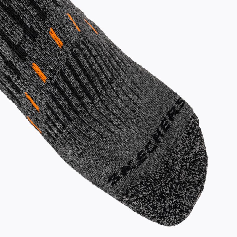 Skarpety SKECHERS Full Terry Qtr Crew black / grey 5