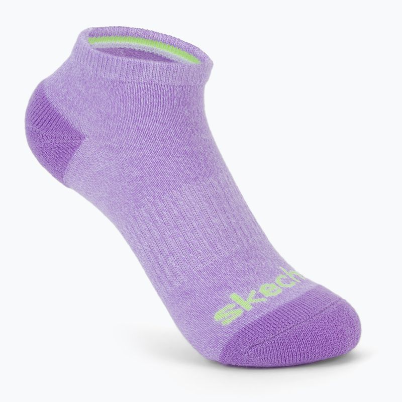 Skarpety dziecięce SKECHERS Heel/Toe Terry Low Cut 6 par white/light pink 7